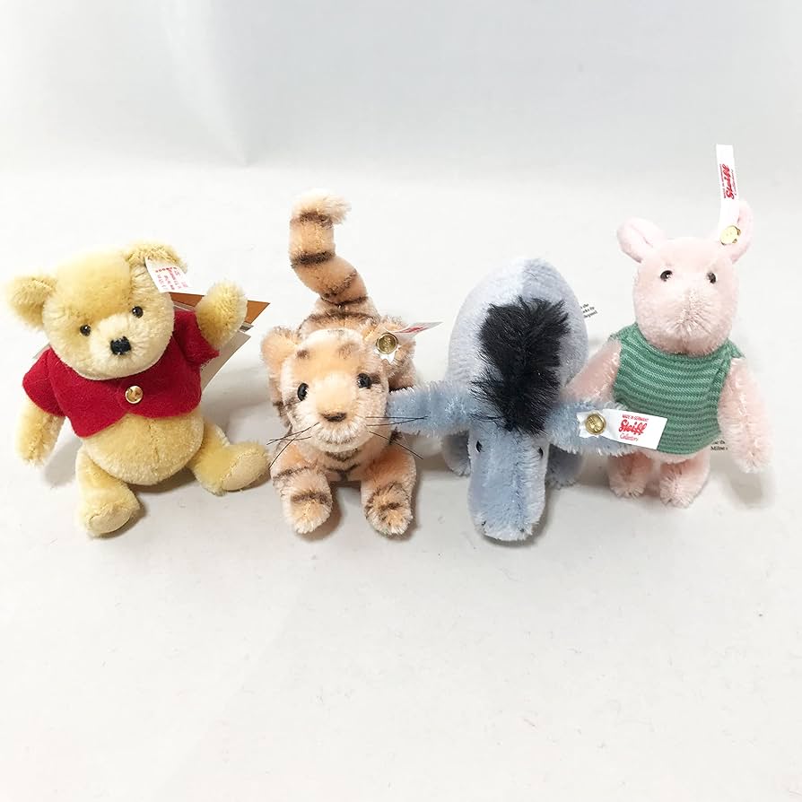 希少・美品！限定ピンバッジ付 シュタイフ プーさん 1994 ディズニーワールド 希少・美品！限定ピンバッジ付 シュタイフ プーさん 1994